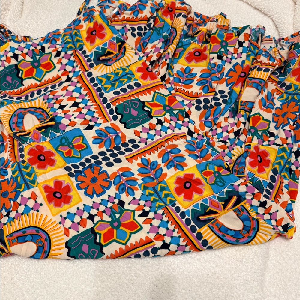 Anthropologie Paper Hearts Aztec sunrise maxi dress - Picture 4 of 6